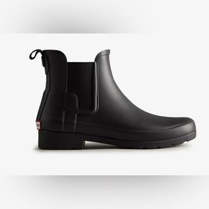 Hunter Chelsea Rain boots refined Black size 8